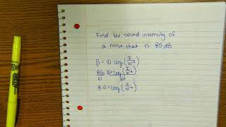 Precalculus 3 4 Decibal Example