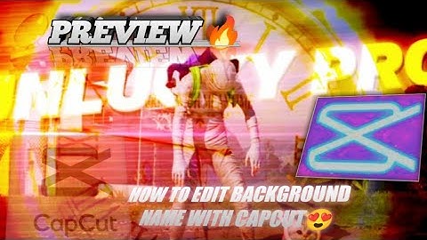 background name tutorial | capcut tutorial | pubg lobby edit | bgmi lobby edit | Capcut edits🔥😍