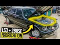 Custom LS3 Motor Mounts for the 6.2L Swapped Mercedes - 208se V8 Swap Benz Build