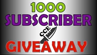 🔪!CLOSED! 💥1000 Subscriber Giveaway  !CLOSED! ✨Video List Winners to be Posted by noon Jan 25th 🎁