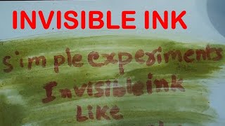 Invisible Ink Revealed! Unmasking Secret Messages! #ScienceExperiment