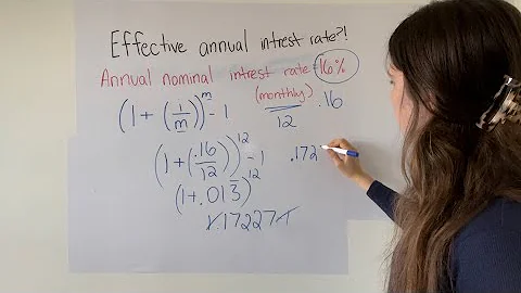 How To Find Effective Annual Interest Rate Using a Formula