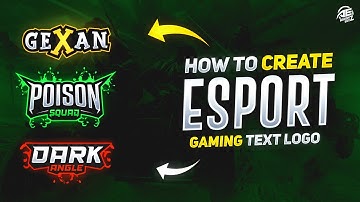 How To Make Gaming Esport Text Logo On Android || Gaming Text Logo Tutorial.