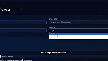 Creating an support ticket
