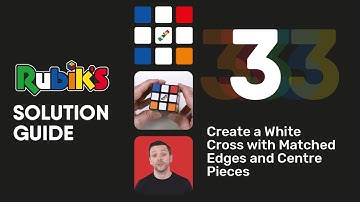 SOLVE LAYER ONE – STEP 2: Create A White Cross With Matched Edges And Center Pieces