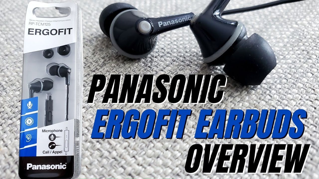  Panasonic ErgoFit Wired Earbuds, In-Ear Headphones