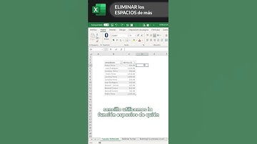 ¿Sabías que puedes eliminar esos molestos espacios extras en #Excel en solo 1 minuto?