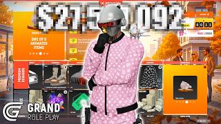 Completing Almost ALL The NEW AUTUMN BATTLEPASS In Grand RP! How Much Money Can YOU Make?! Grand RP