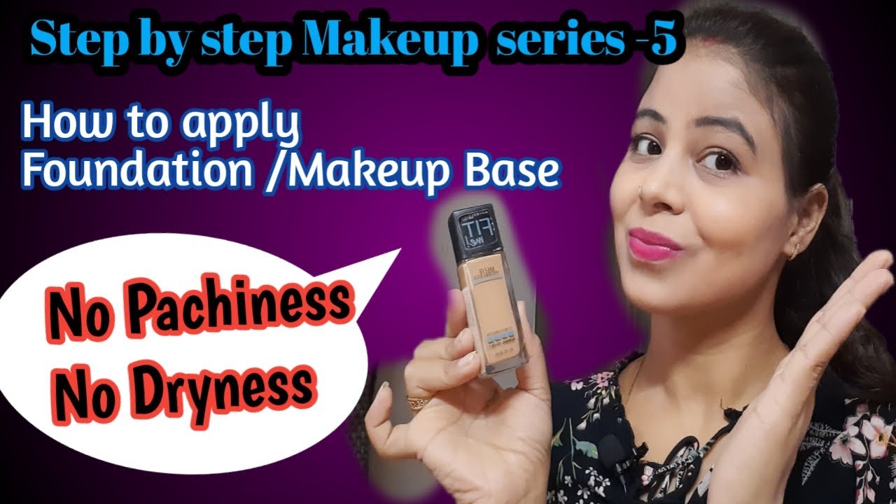 How to apply foundation/Makeup Base INDUs DIARY YouTube