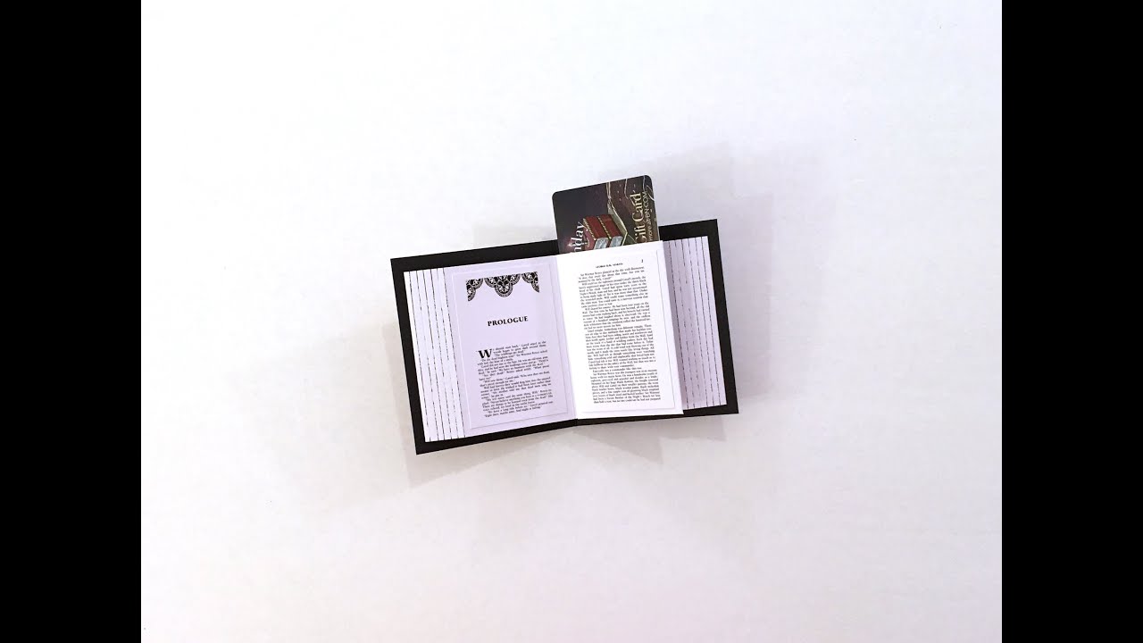 Book-Shaped Gift Card Holder 