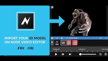Node video editor 3d model