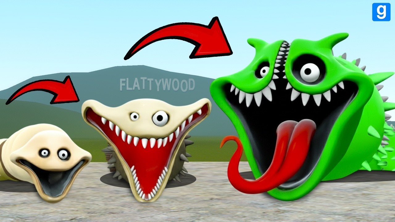 NEW EVOLUTION OF ALL NEW ROBLOX HUNGRY WORM In Garry's Mod!