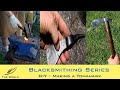 Forging a Native American Style Tomahawk (Axe) using Railroad Spike - Part 1