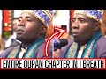 WHOLE QURAN CHAPTER IN 1 BREATH - CROWD GOES WILD