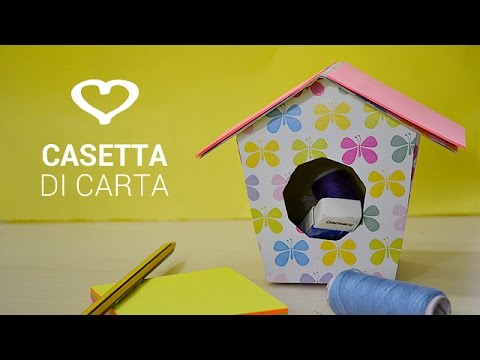 Tutorial: come realizzare una casetta di carta per craft room la ... Come costruire una casa in miniatura