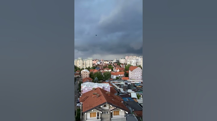 Superćeliska oluja i trenutak kada prelazi preko Niša. ⚡️