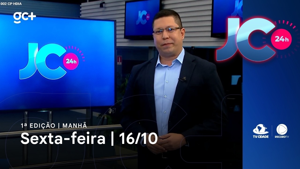JC 24 horas | 1ª edição | Manhã | 16/10/2026 | Jornal da Cidade