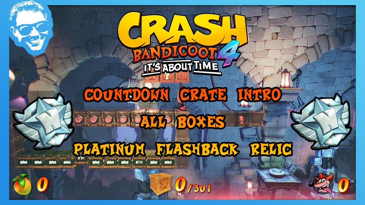 Введение в Countdown Crate — Полное прохождение — Платиновая реликвия — Все ящики — Crash Bandico...