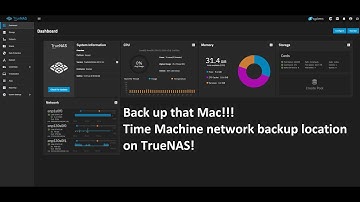 TrueNAS - Connect macOS Time Machine directly to a network share.  No more external HDD!