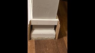 trim baseboard without removing old, no demo