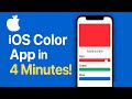 iOS Color App in 4 Minutes | Xcode 26 Storyboard Tutorial
