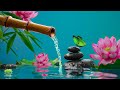 Soothing Piano with Gentle Bamboo Water | Meditation Music for Relaxation, Mind Healing and Sleep