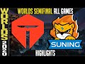 TES vs SN Highlights ALL GAMES | Semifinals Worlds 2020 Playoffs | TOP Esports vs Suning