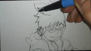 How To Draw Hachimaru From Samurai 8