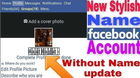 How To Make New Stylish Name FaceBook Account Without Name Update | Fb Par Stylish Name Kaise Likhe