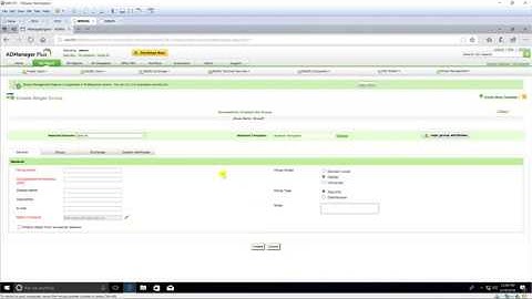 Using ADManager Plus : Create a new Group