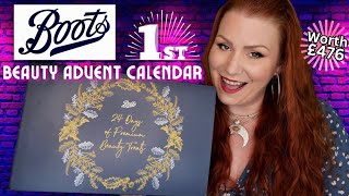 I'M A BIT SHOCKED! UNBOXING BOOTS 1ST EVER BEAUTY ADVENT CALENDAR | WORTH £476