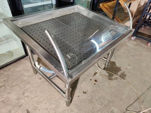 Вітрина холодильна для риби 1,25 м б/в, видео 1