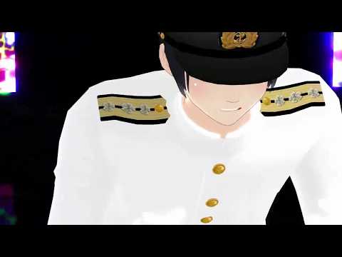 【MMD】提督と艦娘の絆(大空司令×山風で「誰ガ為ノ世界」)
