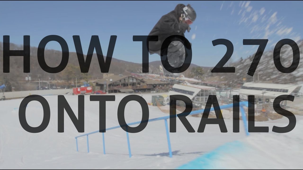 How to 270 on rails on skis
