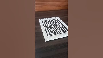 3D illustration pattern | easy zentangle art #trending #illusion #art #line #easy #zentangle  #draw