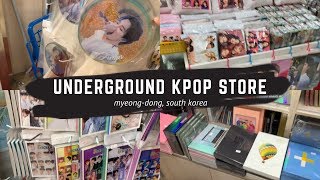 underground kpop store (myeong-dong, korea)!