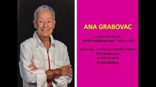 Ana Grabovac  31052026 G U Emisiji Mirisi Nedjeljnog Jutra Radio Splita