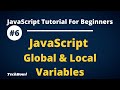 global and local variables in JavaScript | JavaScript Scope (Local vs Global) (Hindi)