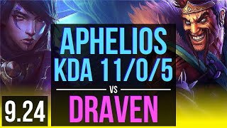 Aphelios & Life Galio Vs Draven & Nautilus Adc Rank 3 Aphelios Korea Challenger V9.24