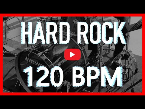 Hard Rock Metal Drum Track 120 BPM Drum Beat (Isolated Drums) (Track ID-718)