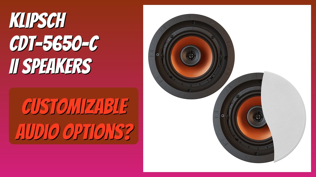 REVIEW (2026): Klipsch CDT-5650-C II Speakers. Features - YouTube