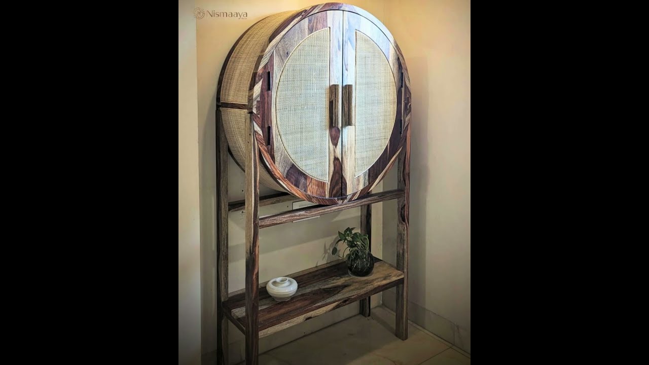 Rattan Bar Cabinet Design | Bar Cabinet | Bar Furniture | Nismaaya Decor