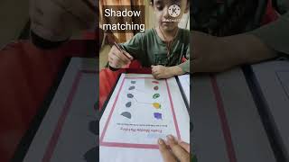 Datos shadow matching worksheet for kids Guía
