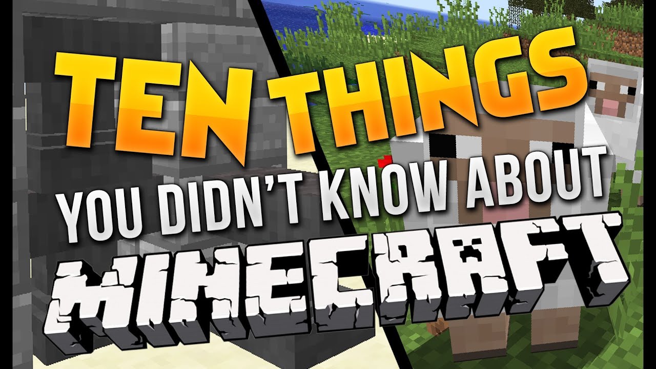 10 things you probably did not know about minecraft - YouTube