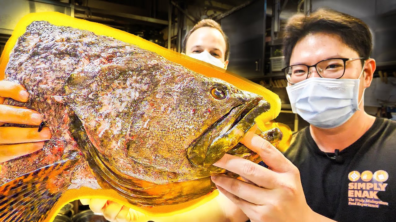 Most INSANE Street Food in Asia - The BIGGEST 10LB Fish Head STEAMED + Street Food of Ipoh, Malaysia