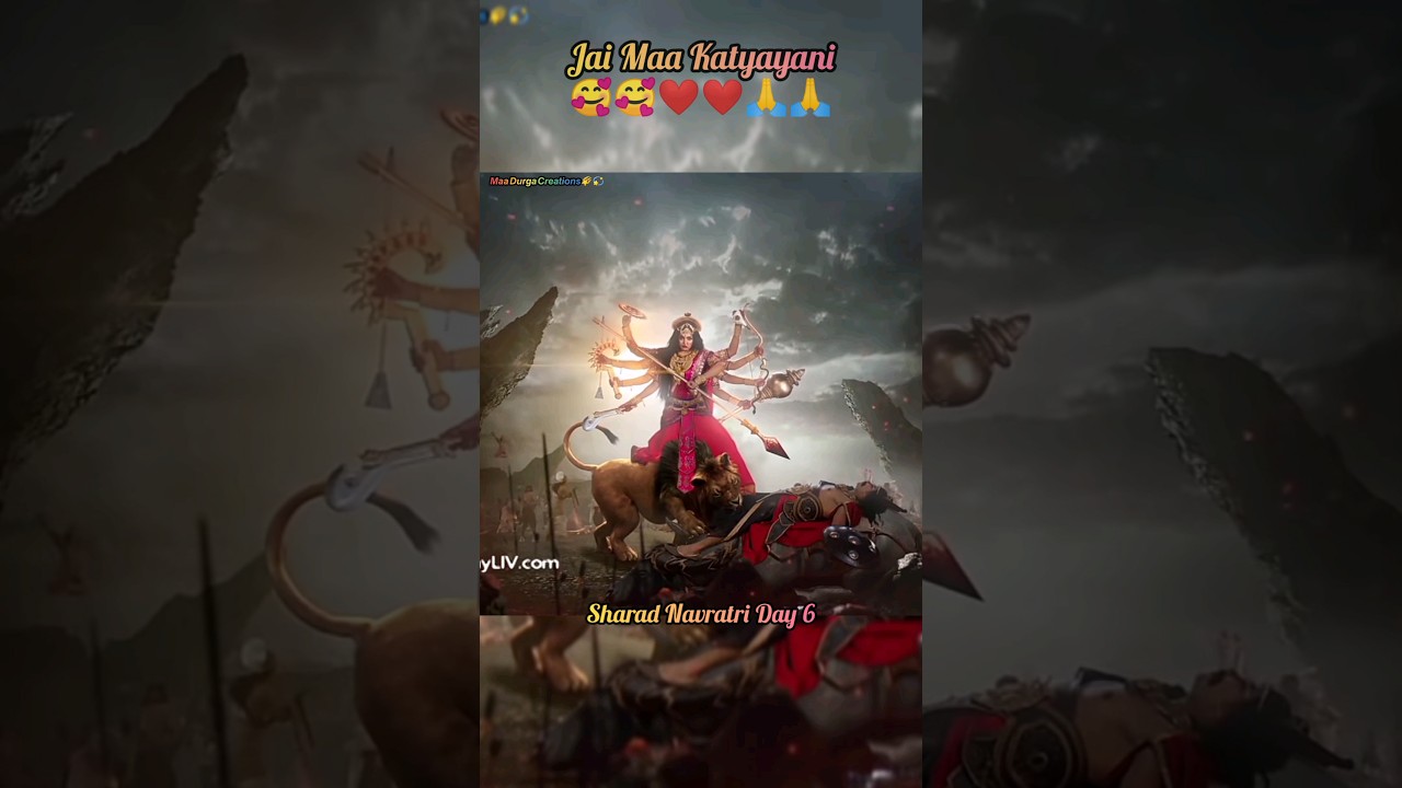 Happy Navratri🥰|Sharad Navratri Day 6❤️|Maa Katyayani🥰|