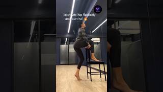 Hip mobility drill on chair 🔥#shorts #hipmobility #stretching #flexibility #fitness #hipstretch