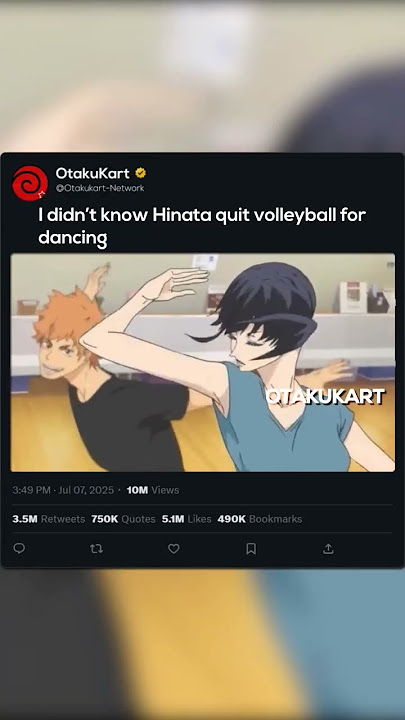 Didn't know Hinata quit volleyball for dancing 😆 #anime #animememe #animeedit #animeshorts #shorts
