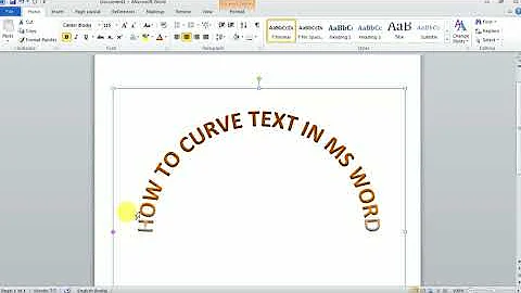 How to Write Curve Text in MS Word