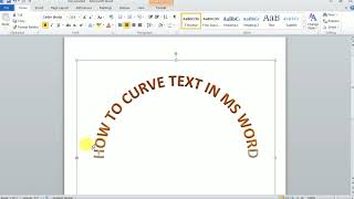 How to Write Curve Text in MS Word screenshot 3